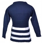 Girl Blue And White  Stripped Long Sleeved Sweater