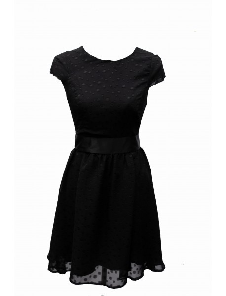 Miss Selfridge Simple Black Short Flair Dress